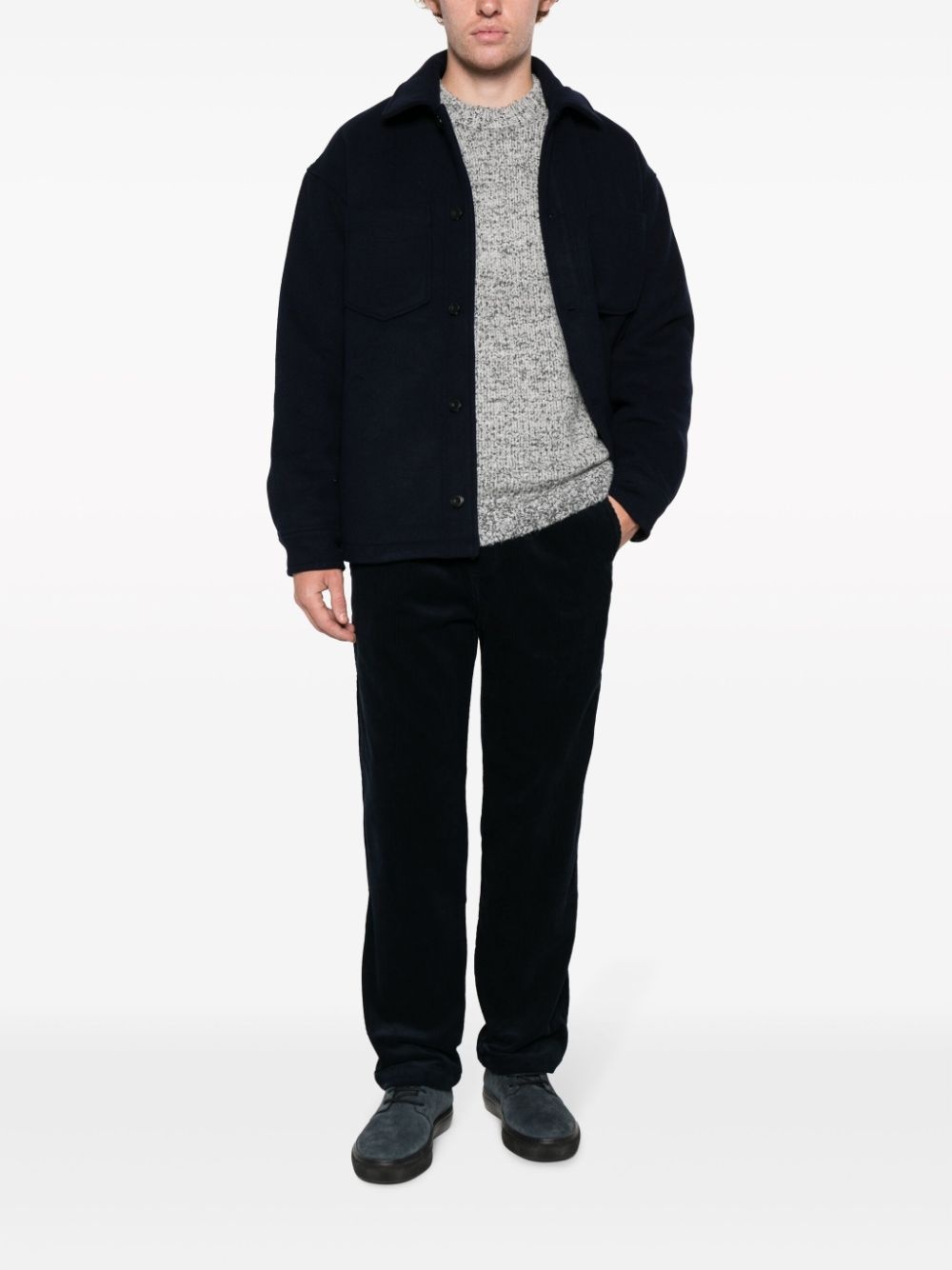 mÃ©lange-effect wool-blend jumper - 2