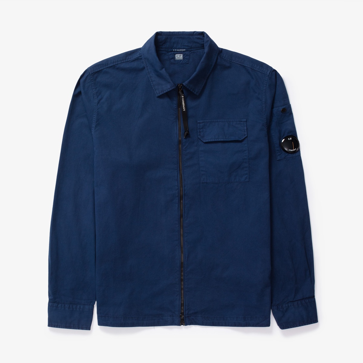 Organic Gabardine Zipped Overshirt - 1