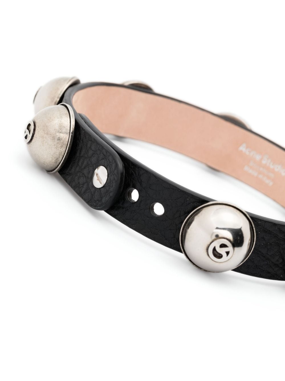 stud-embellished leather choker - 3