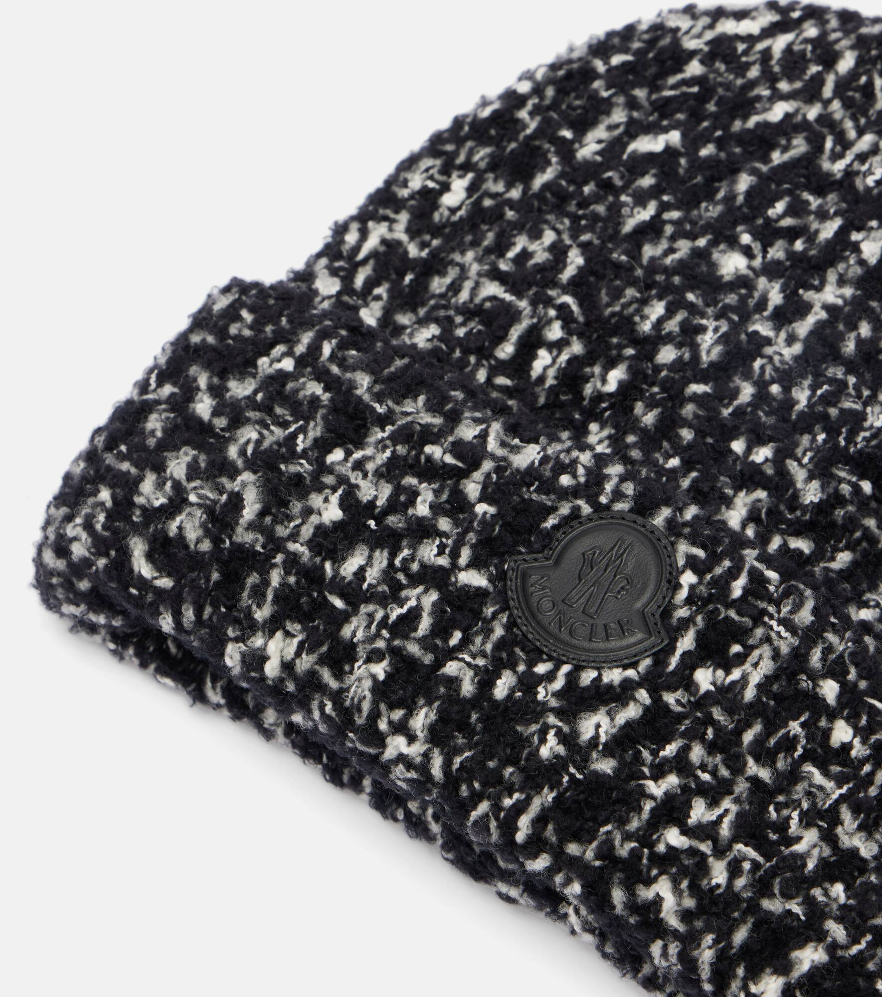 Logo wool-blend beanie - 3