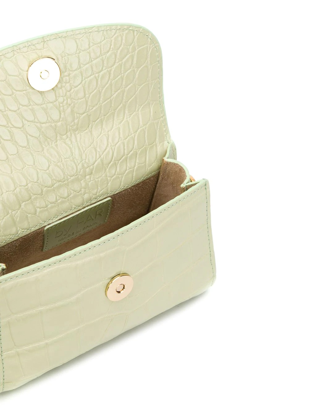 mini crocodile-effect tote - 5