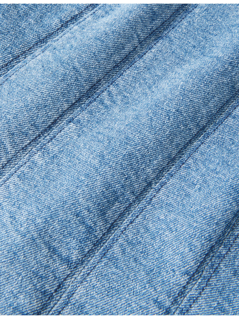 Kolby Cropped Stretch-Denim Top 6
