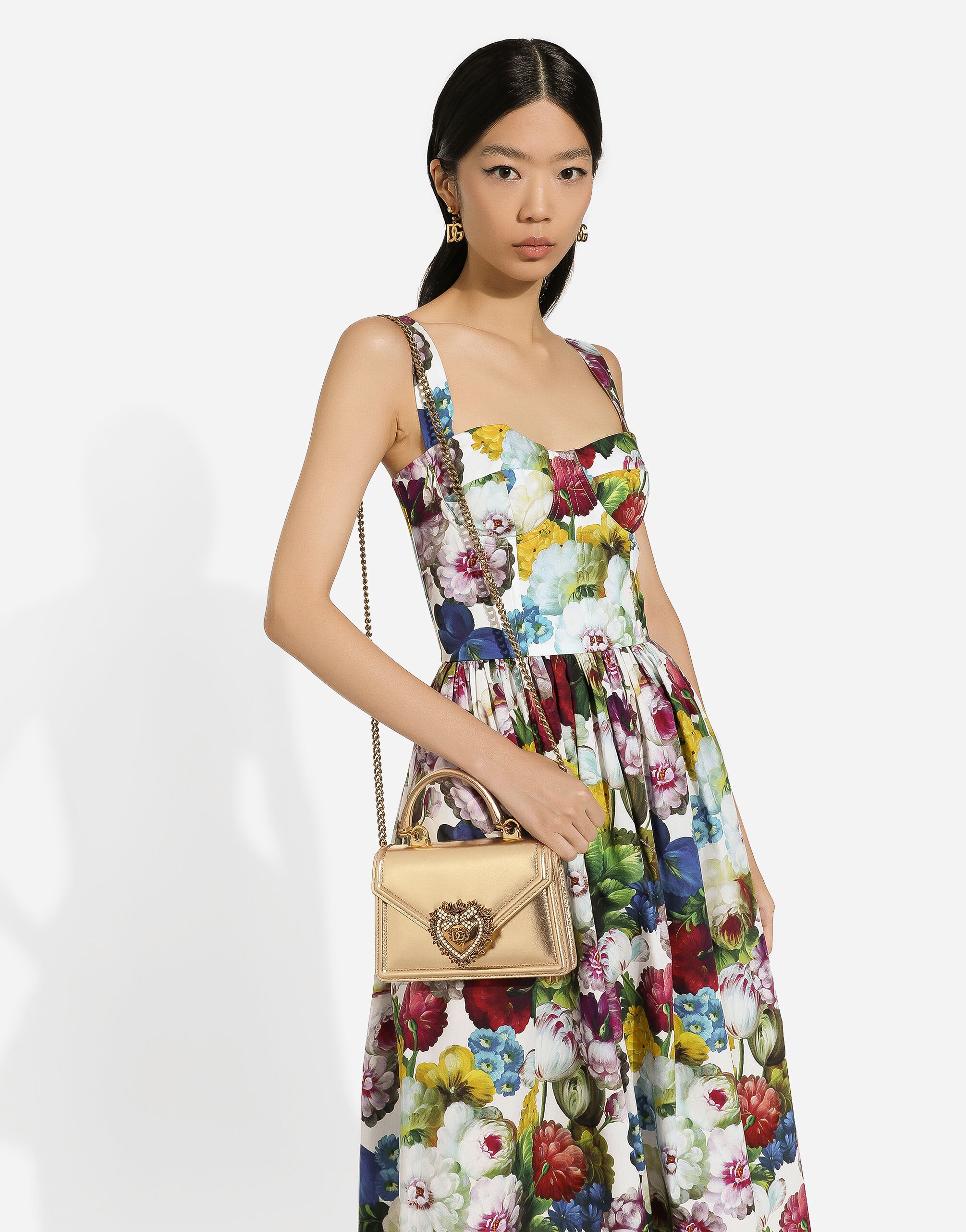 ハンドバッグ DOLCE&GABBANA SMALL DEVOTION HANDBAG IN NAPPA MORDORE' Dolce & Gabbana Small Devotion Nappa Mordore Leather Bag