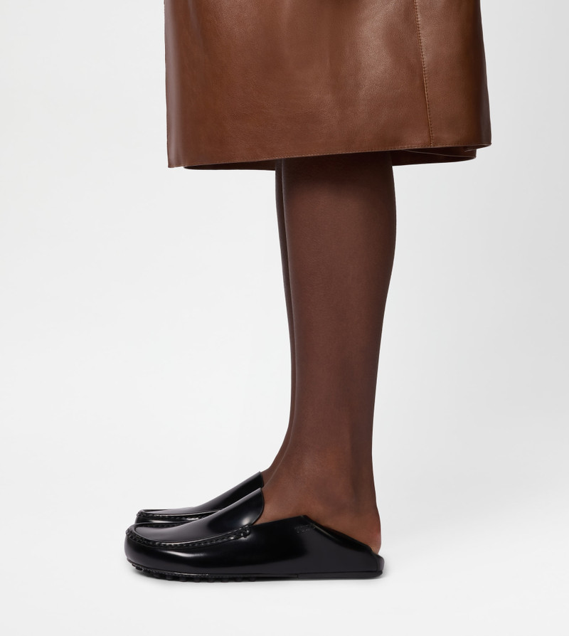 SLIPPER LOAFERS IN LEATHER - BLACK 9