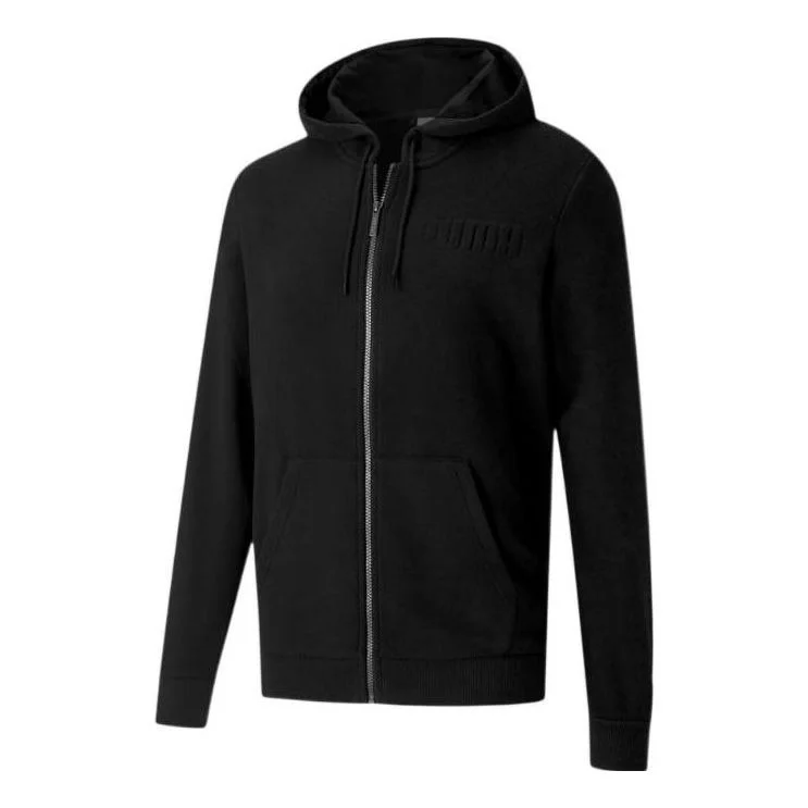 Puma 현대 기초 가득 차있 Zip 재킷 '검정' 585216-01 - 1