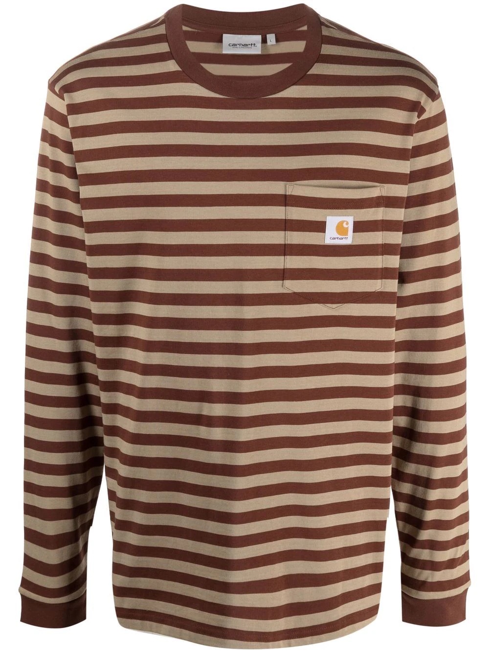 striped long-sleeve T-shirt - 1