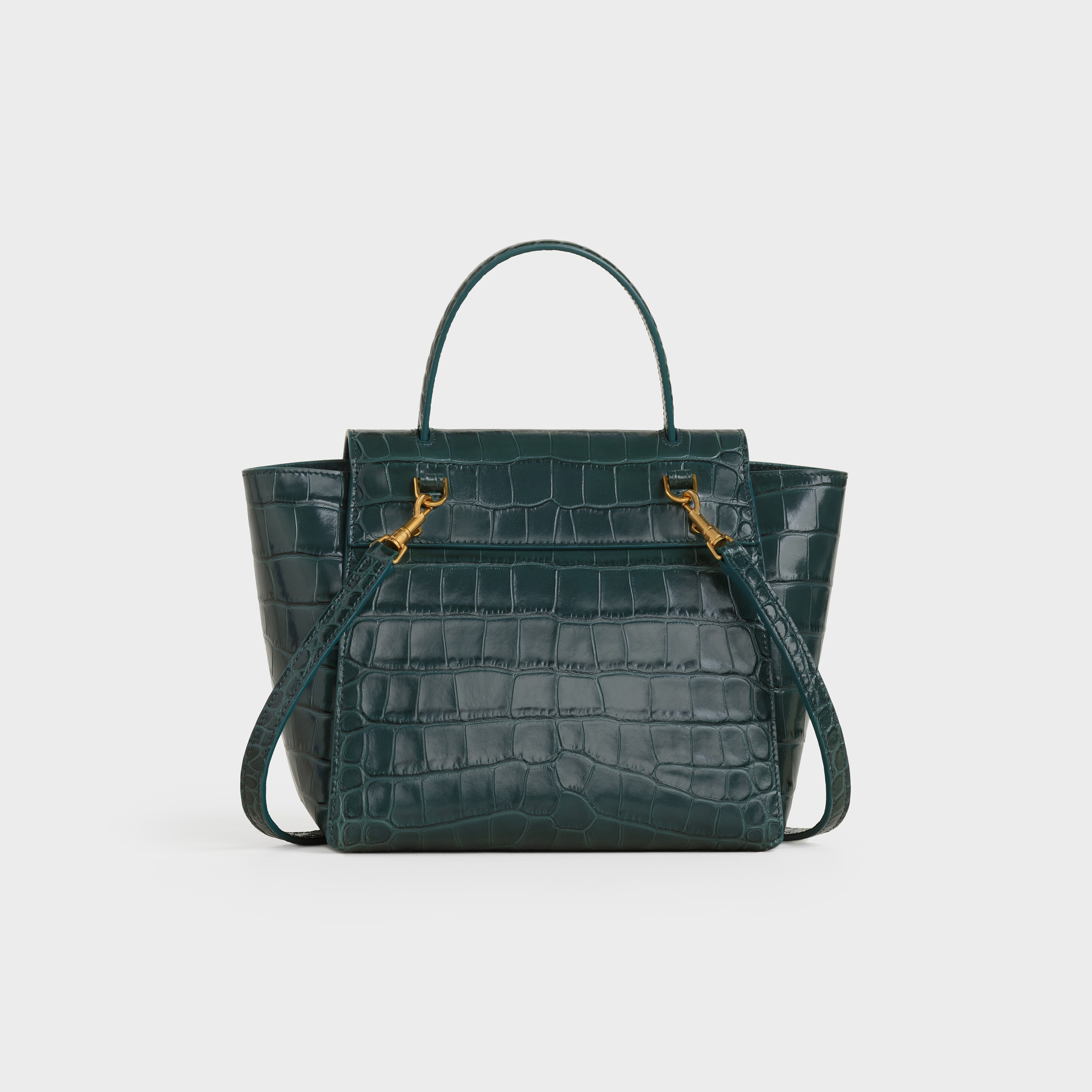 Nano Belt bag in Crocodile Embossed Calfskin - 3