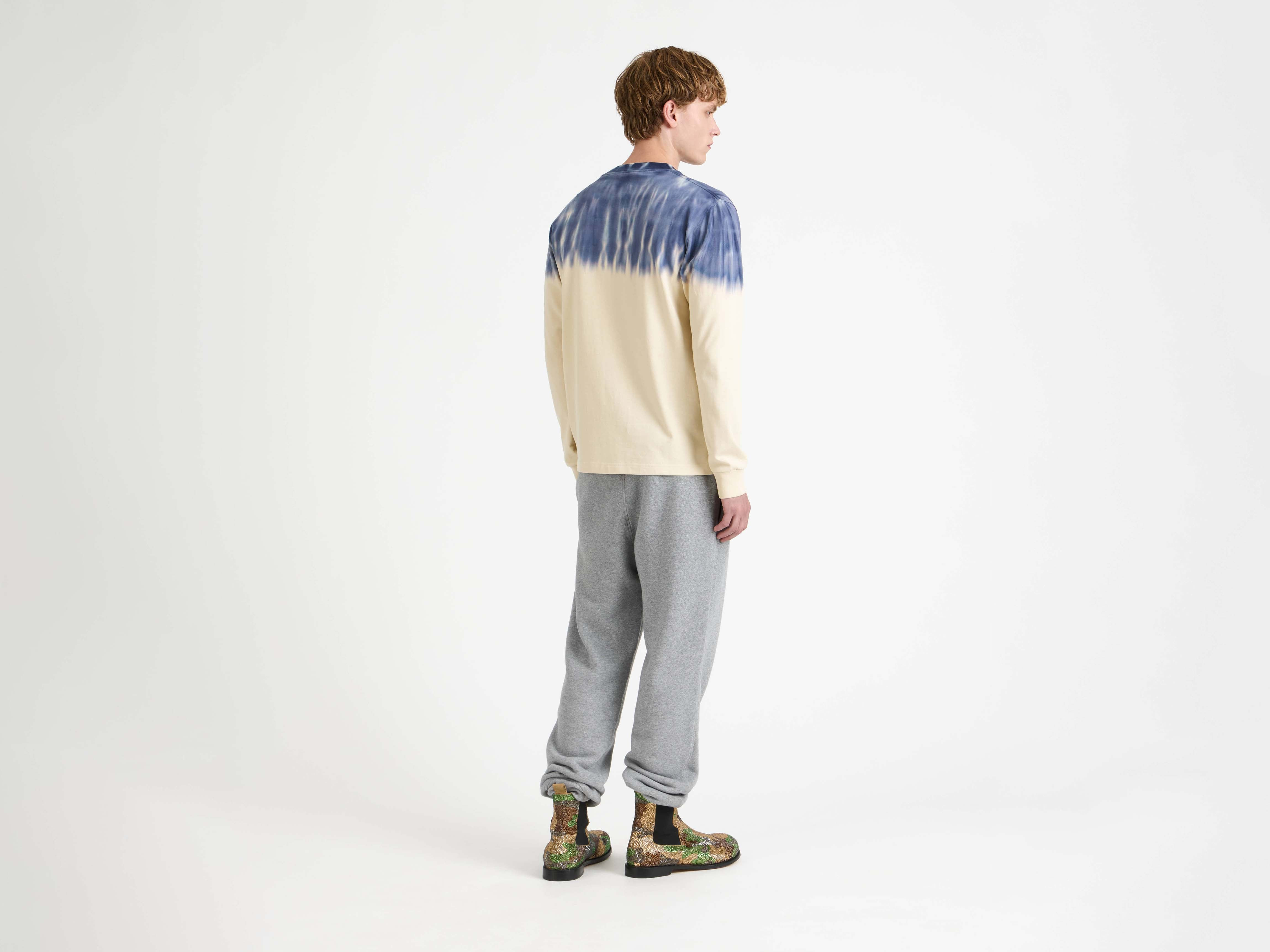 CUFFED SWEATPANTS IN MID GREY MELANGE - 3