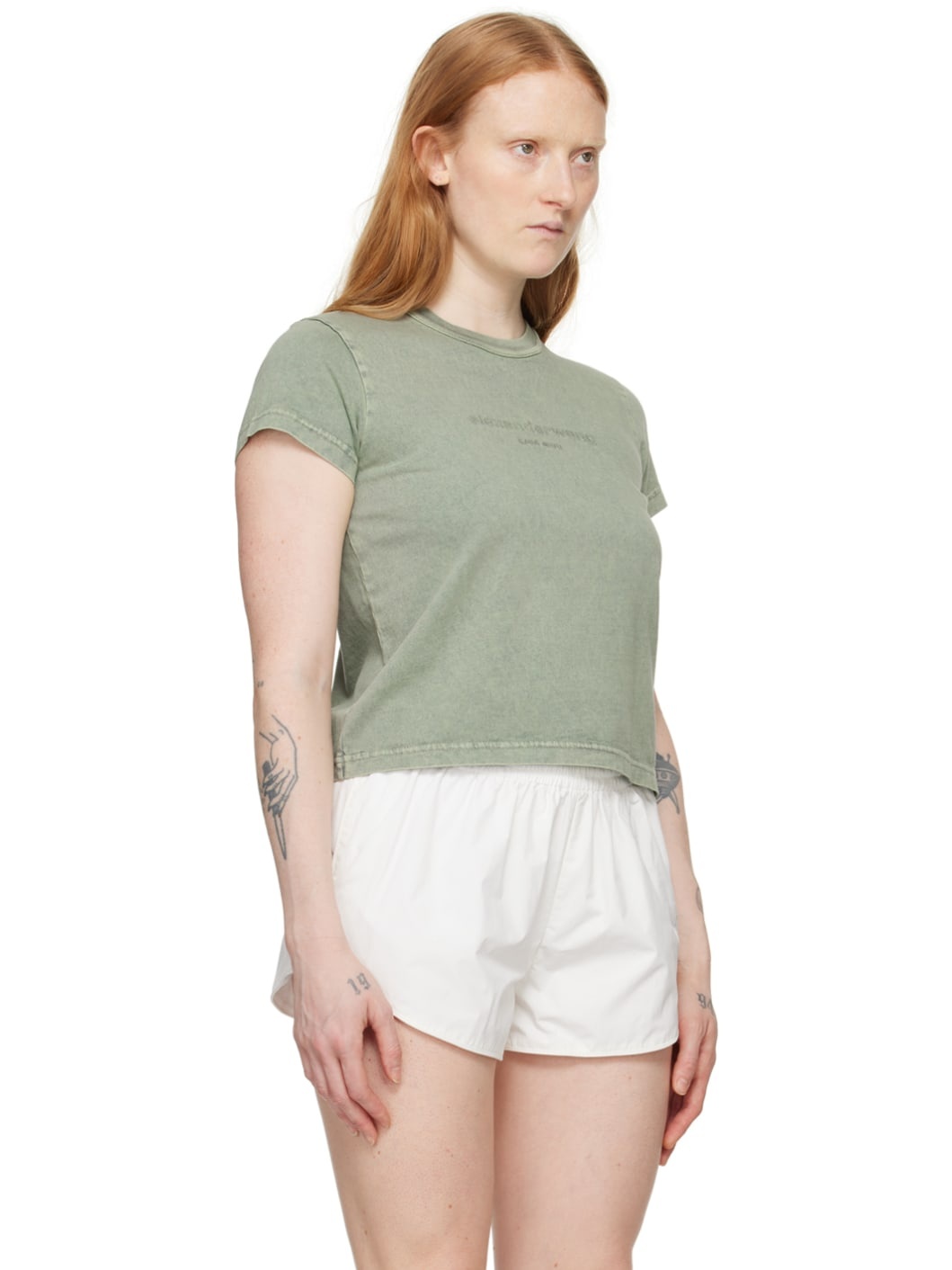 Green Shrunken T-Shirt - 2