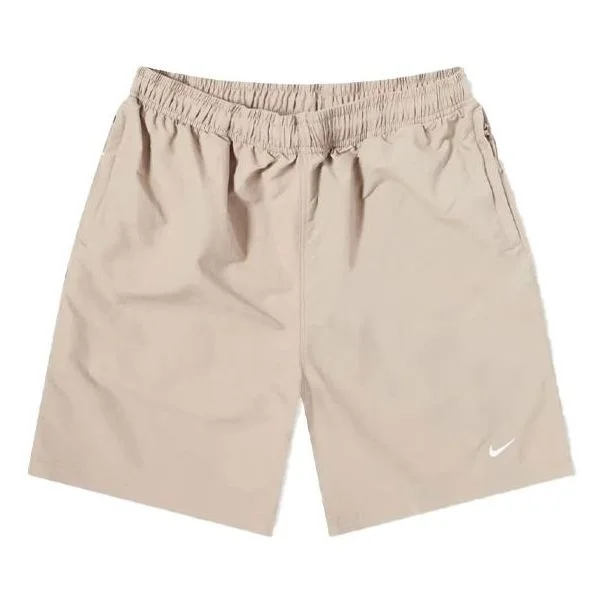 Men's Nike Logo Micro Mark Breathable Solid Color Shorts Yellow DM4402-245 - 1