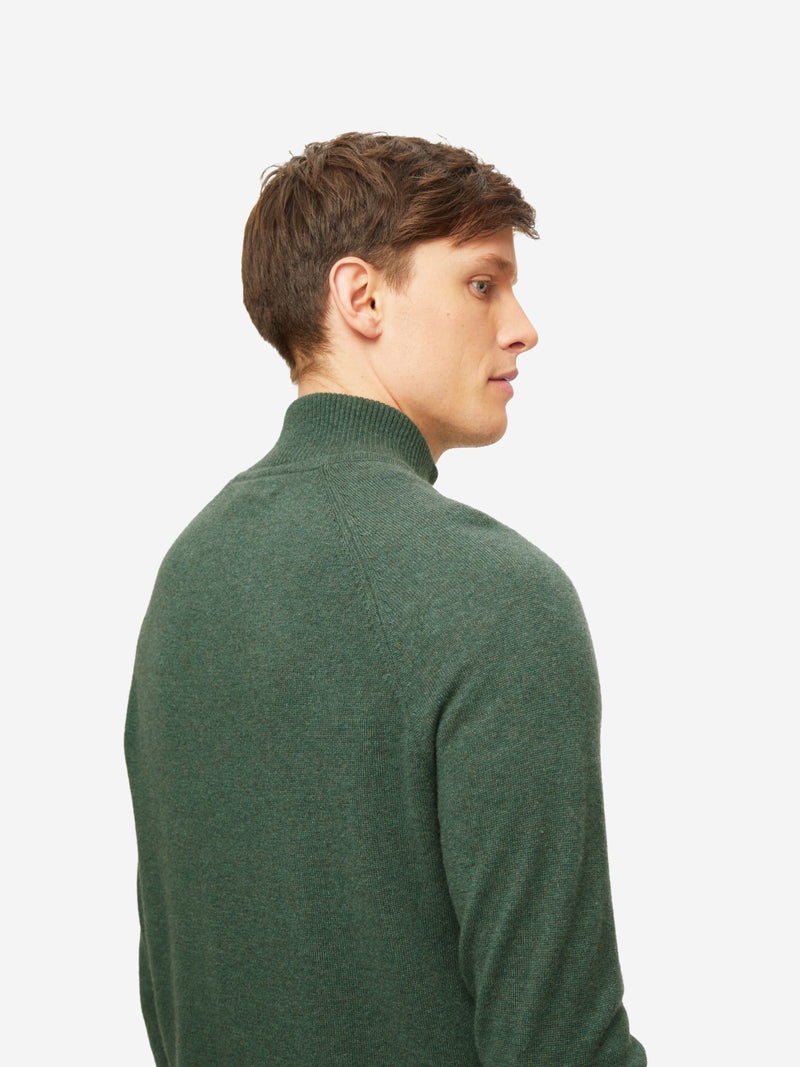 Men's Half-Zip Sweater Finley Cashmere Green - 6