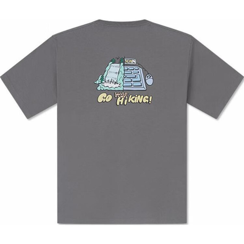 Converse Converse Summer Outdoor Graphic T-Shirt 'Grey' 10027229-A03 outlook