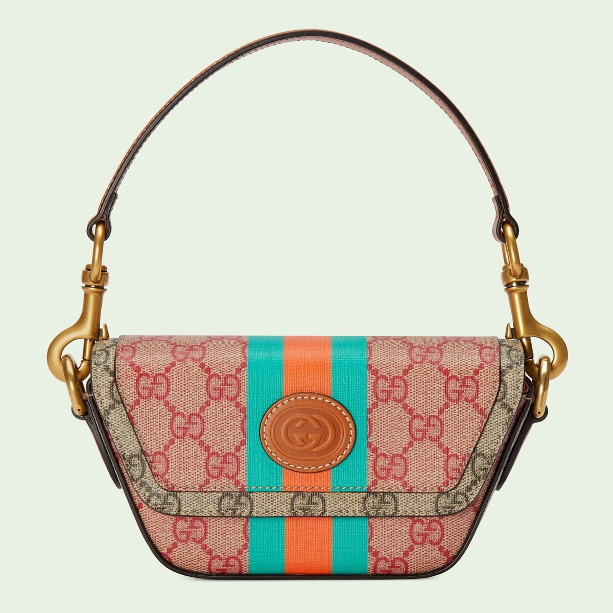 GG top handle mini bag with Web - 1