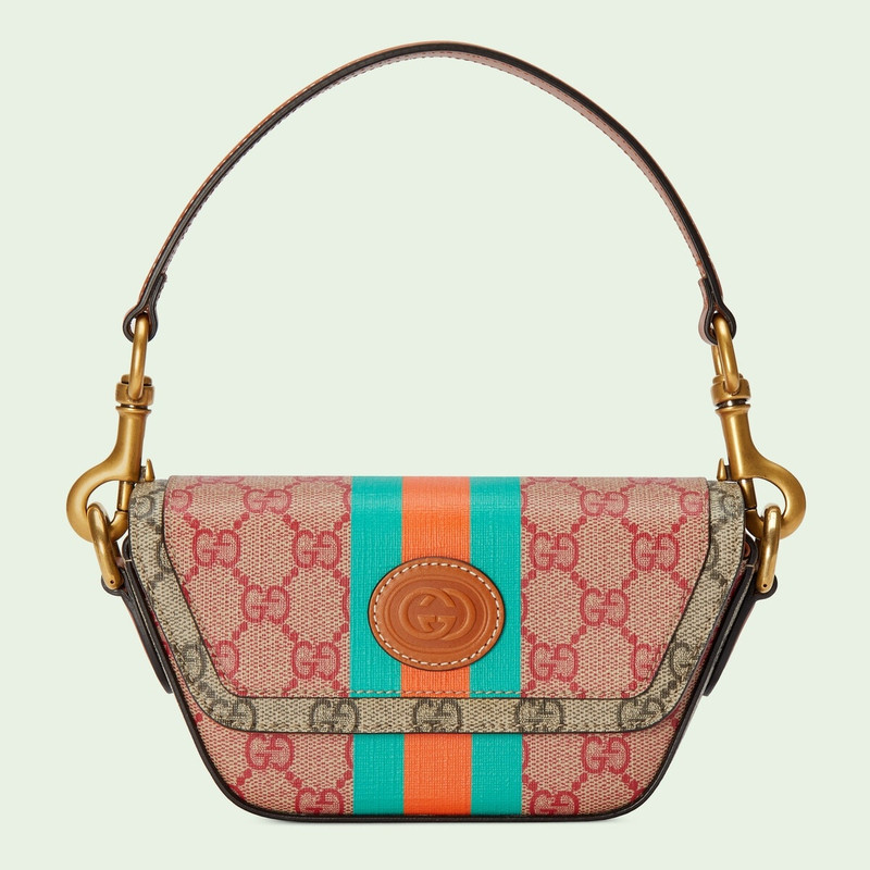 GG top handle mini bag with Web 1