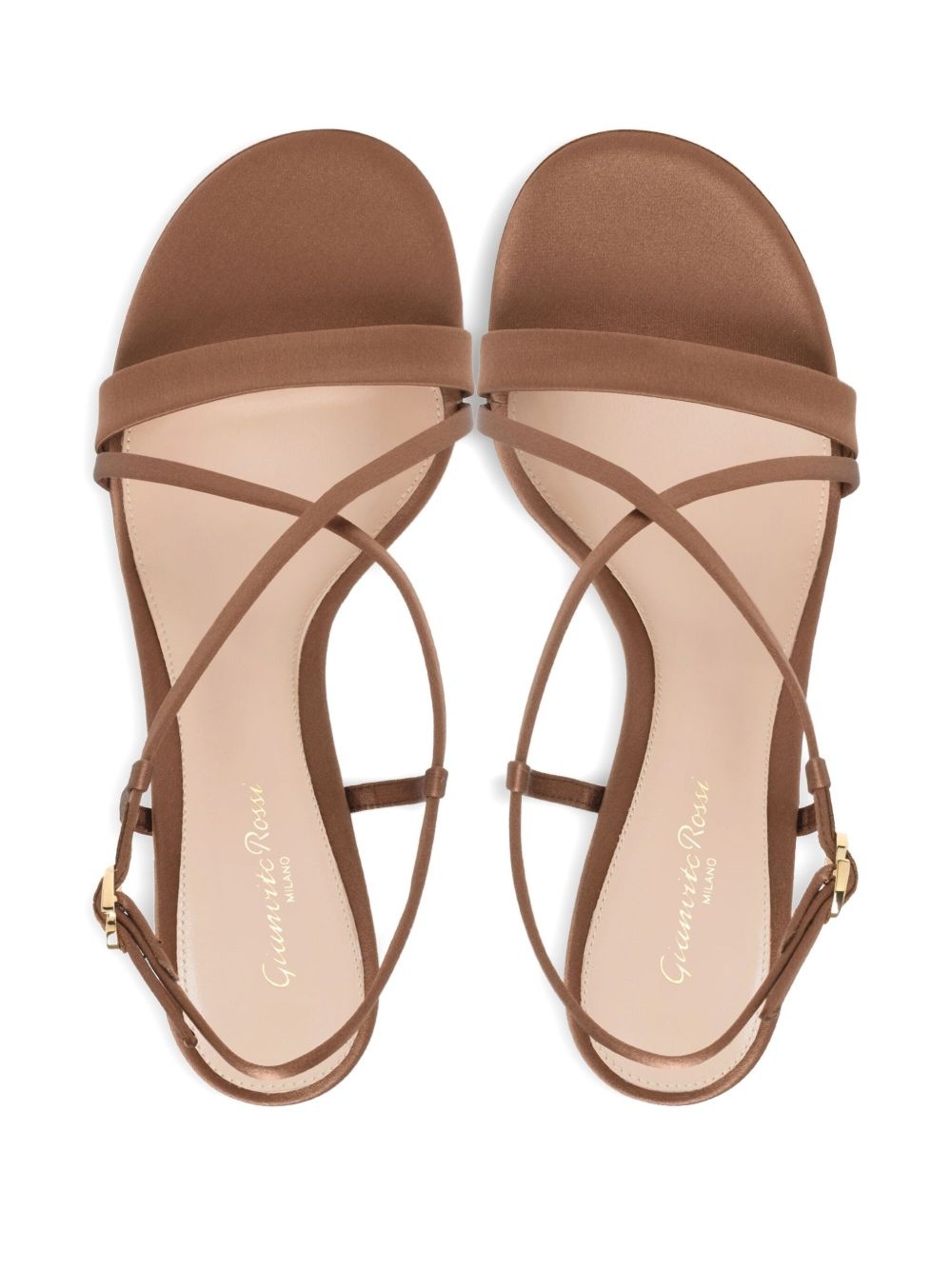 satin heeled sandals - 2