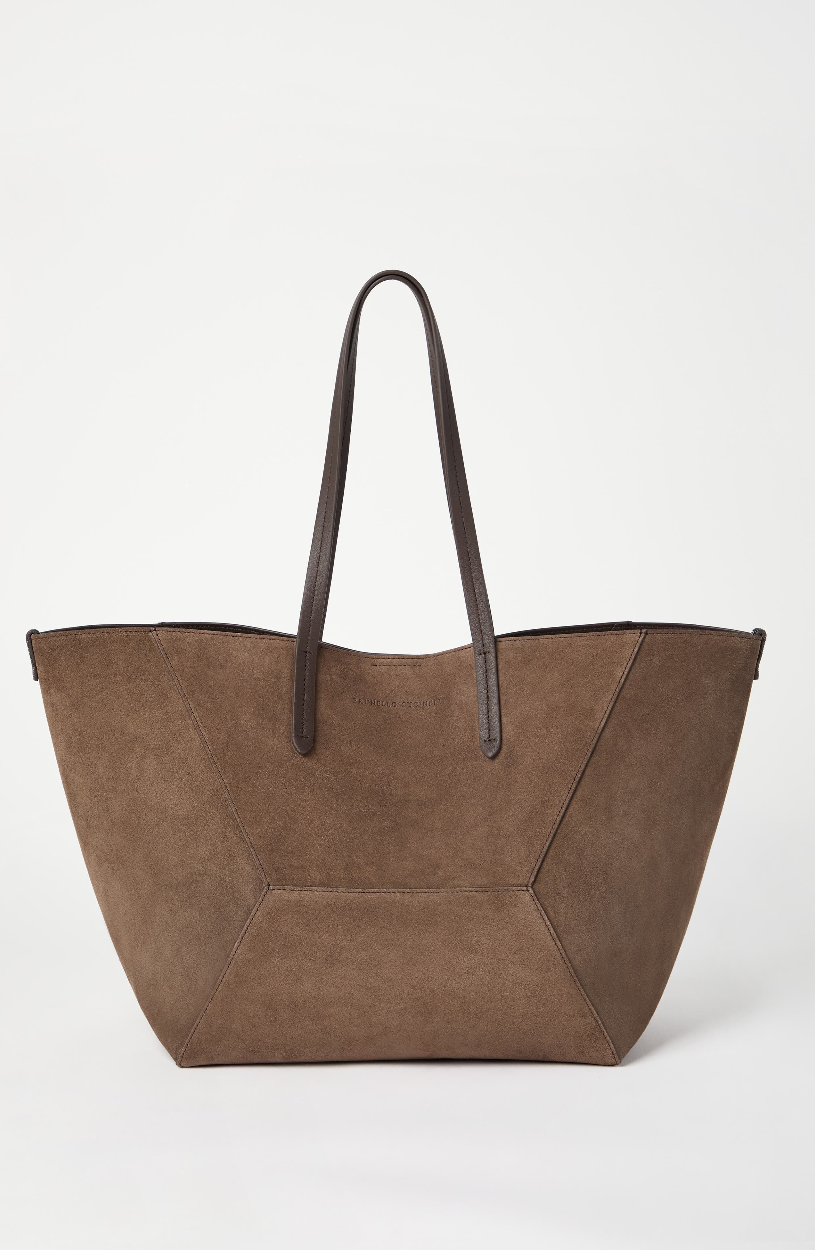 Brunello Cucinelli Suede BC Duo bag in Bark at Nordstrom - 2