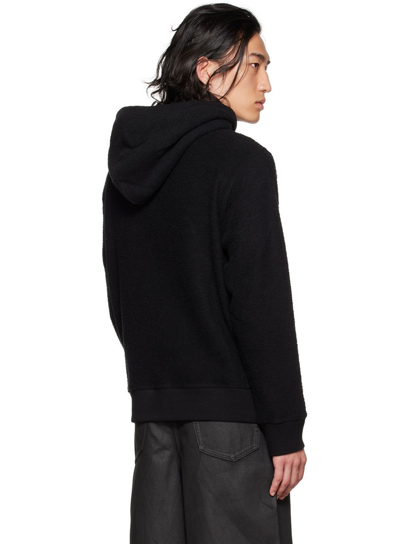 Black Internal Frill Hoodie 3
