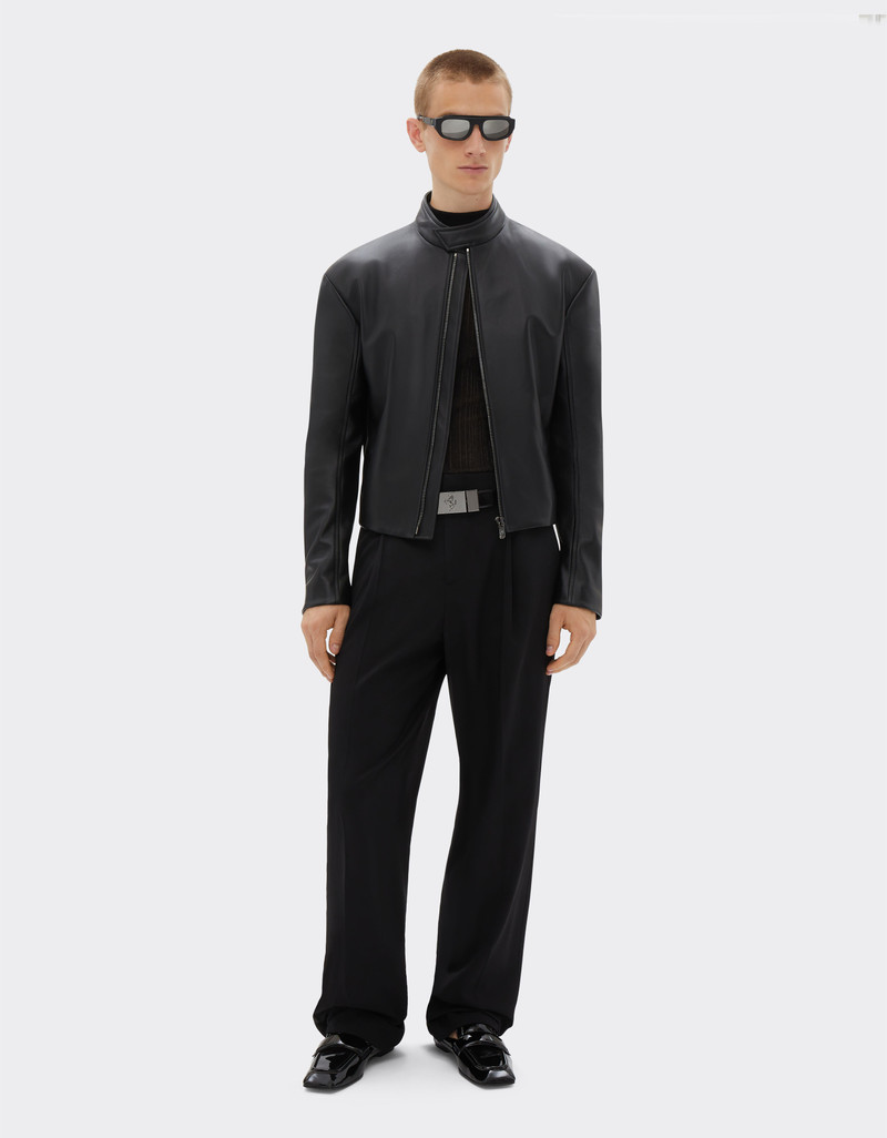 Ferrari Nappa leather biker jacket outlook