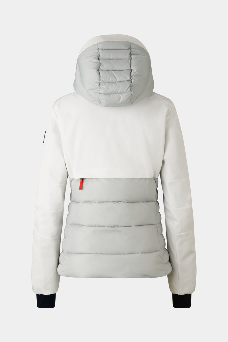 BOGNER Janka ski jacket in Off-white/Light gray outlook