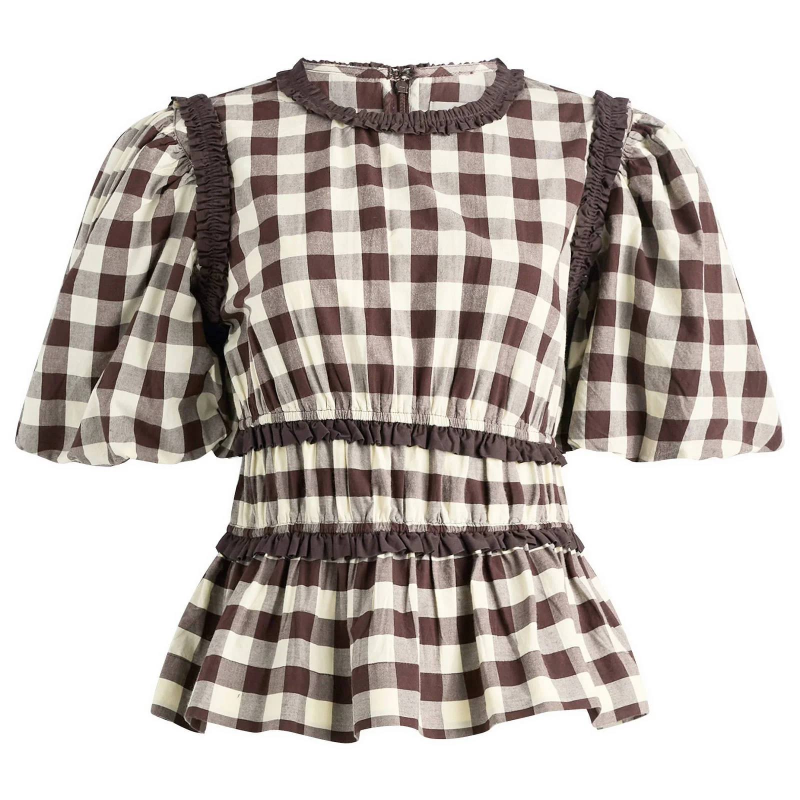 Damson Madder Everly Ruffle Blouse - 1