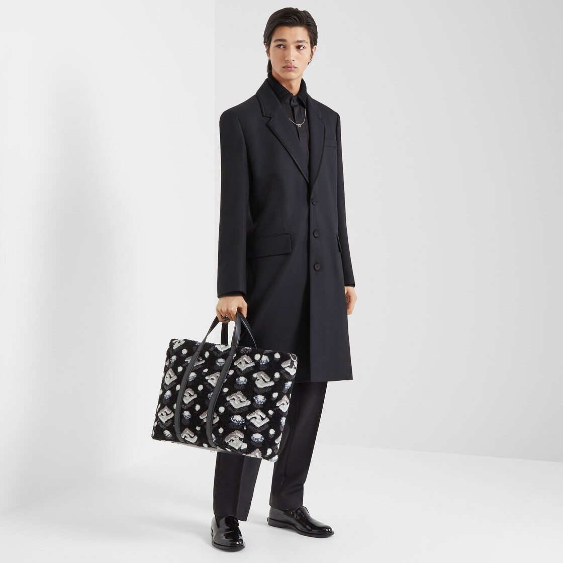Black wool coat - 4