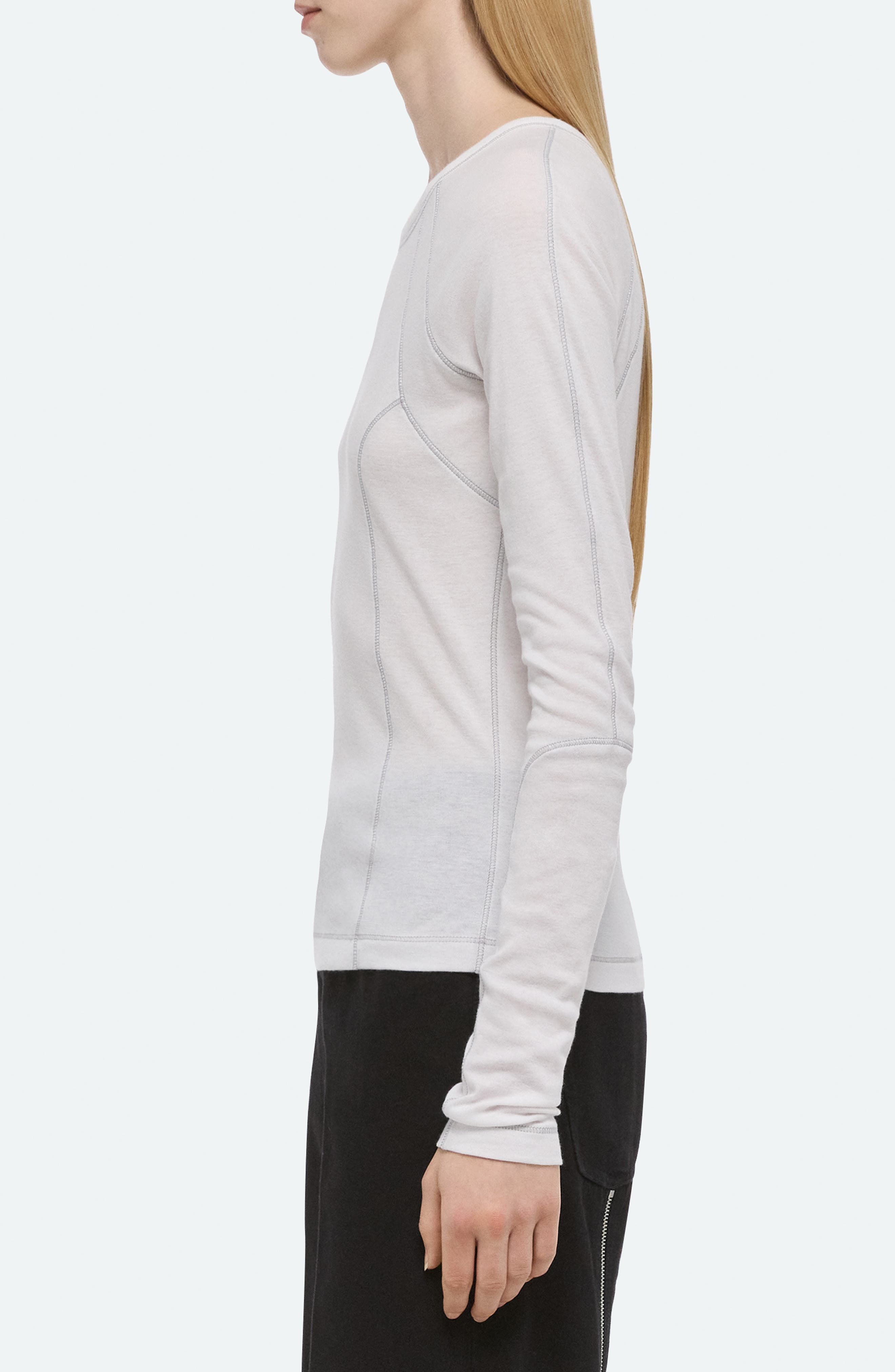 Helmut Lang BMX Raglan Top in Optic White at Nordstrom - 3