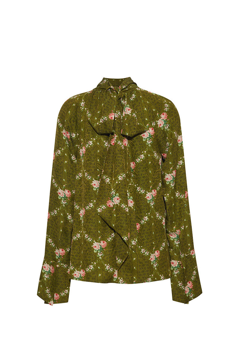 Sundance Top Breezy Printed Blouse with a Playful Bow and Timeless Elegance 3