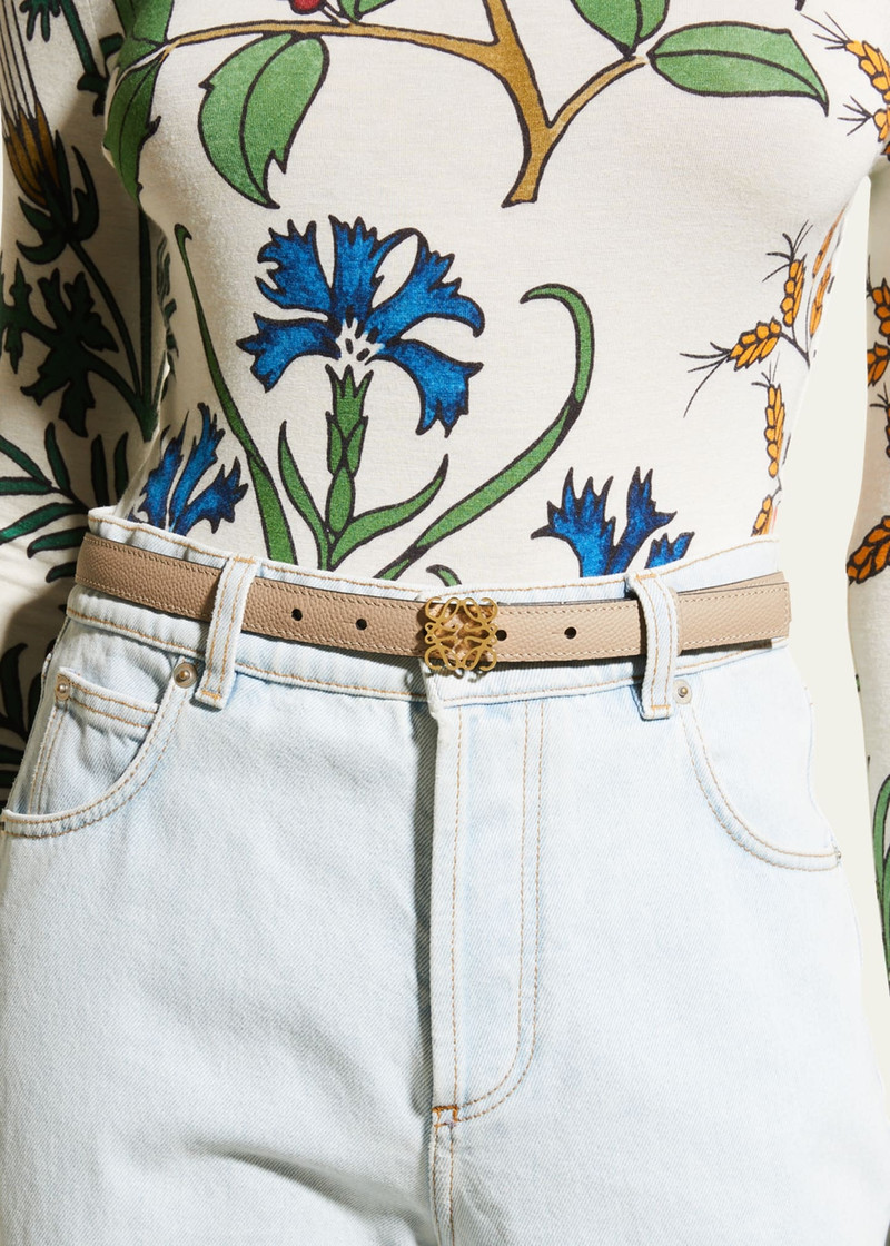 Loewe Anagram Leather Belt outlook