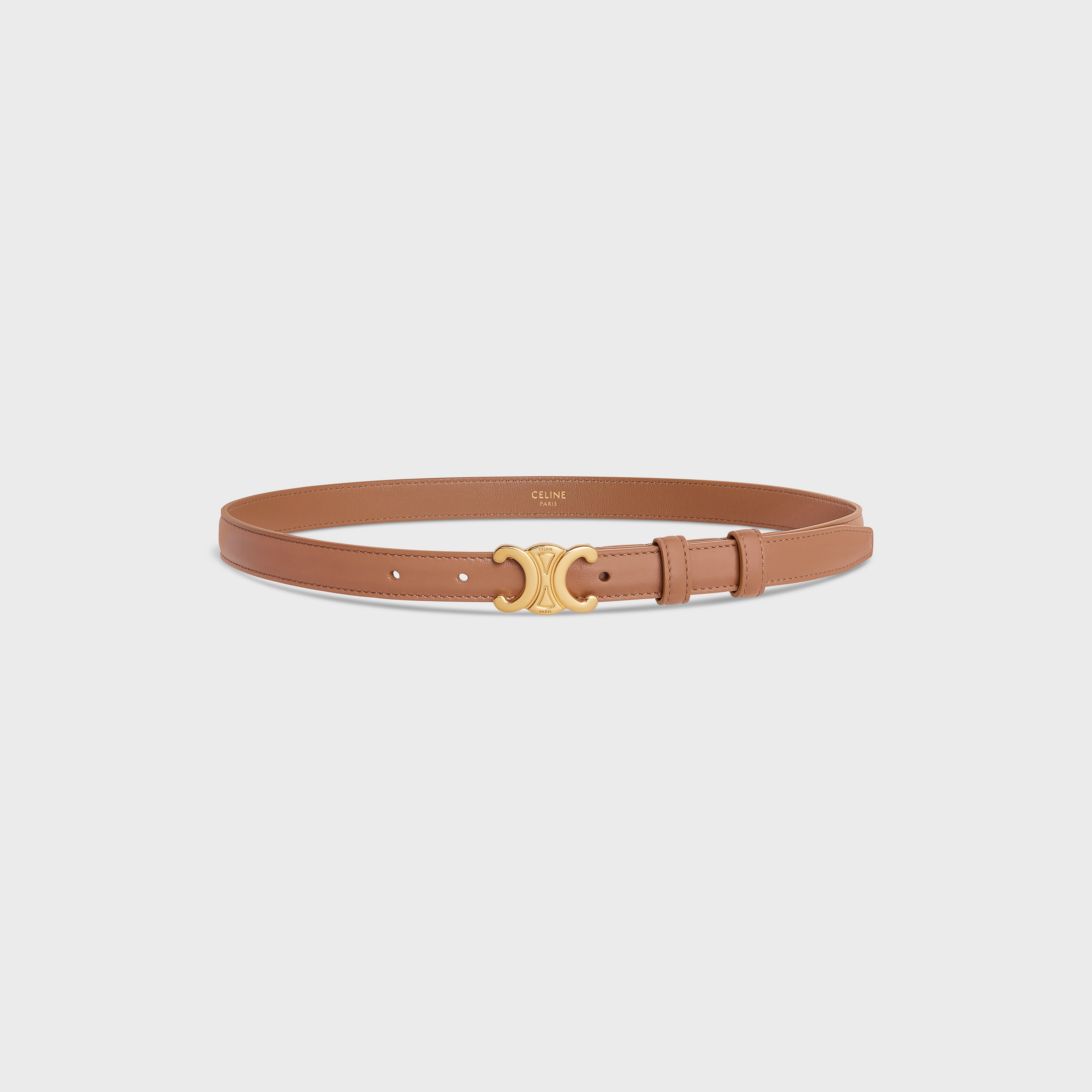 Small Triomphe Belt in Smooth Calfskin - 3