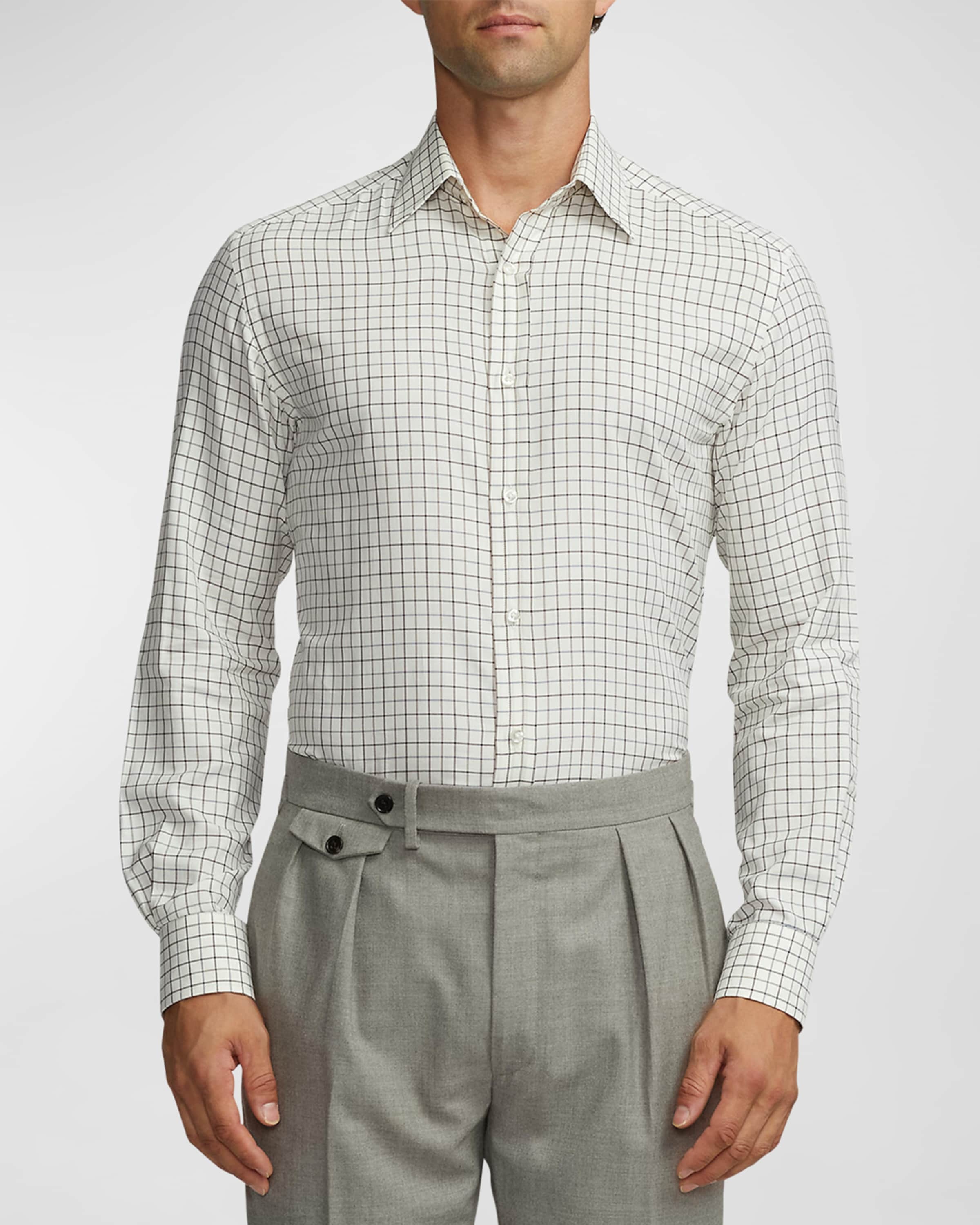 Men's Tattersall Twill Button-Down Shirt - 2