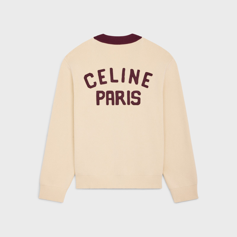 CELINE college cardigan in cotton outlook