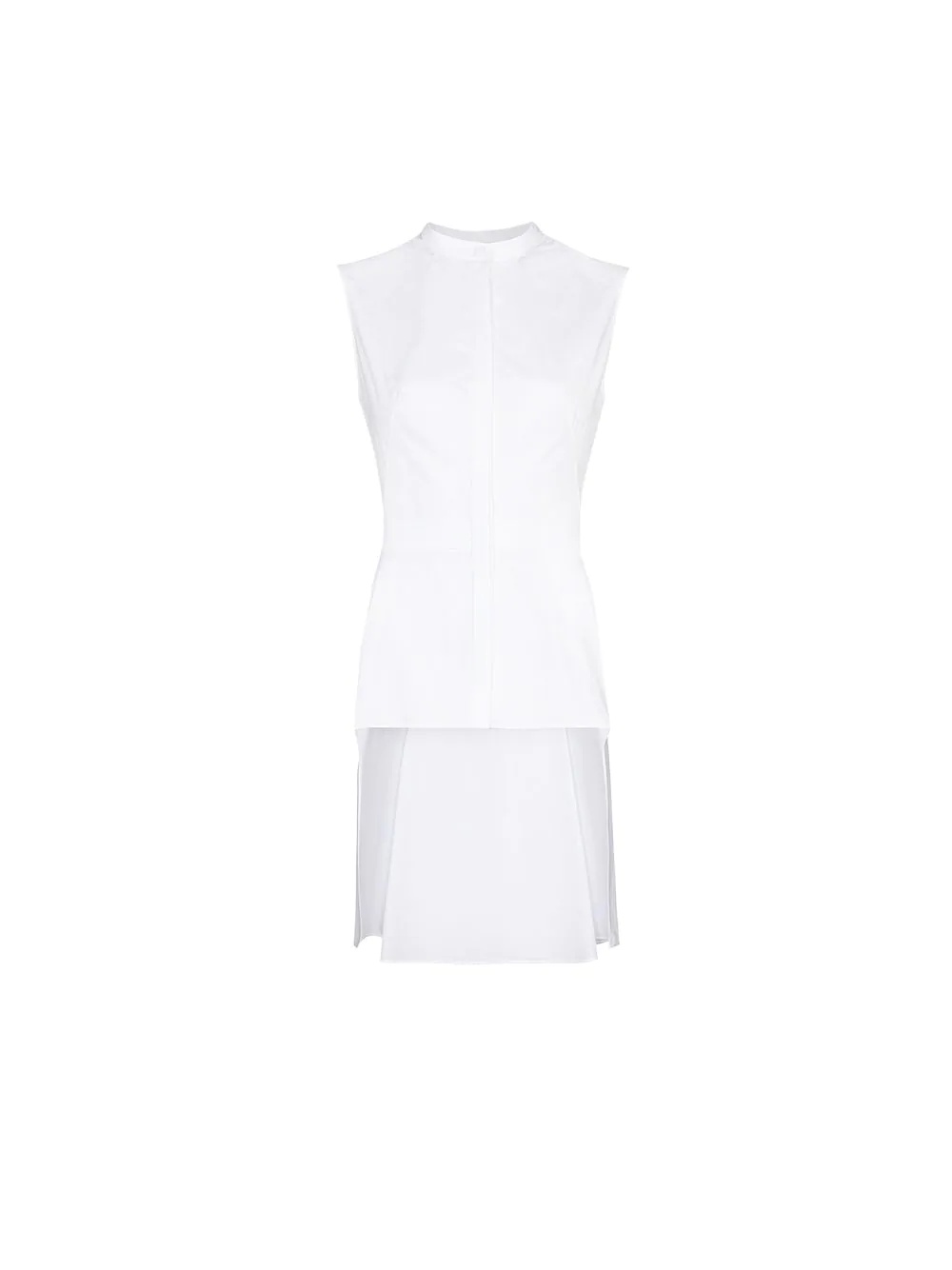 asymmetric sleeveless blouse - 2