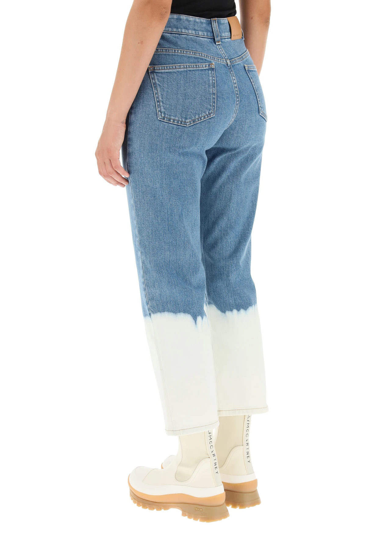 FADED EFFECT CROPPED JEANS - 4