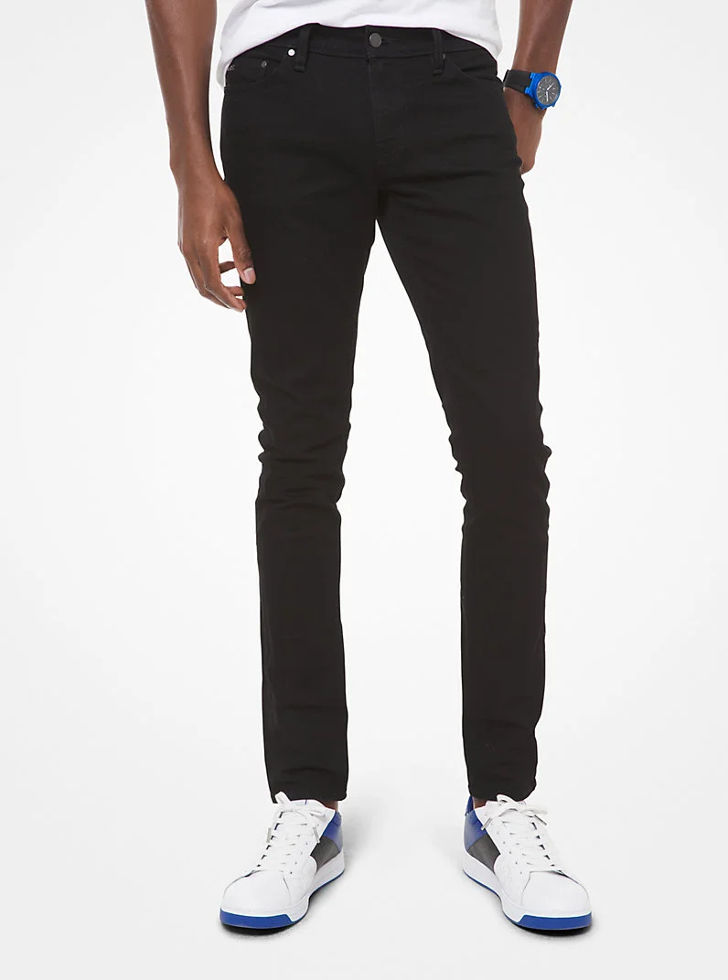 Slim-Fit Stretch-Cotton Jeans - 1