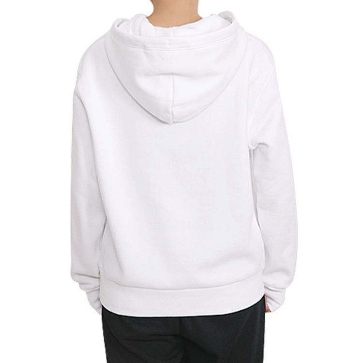 (WMNS) Converse Embroidered Star Chevron Pullover Hoodie BB 'White' 10020872-A08 - 4