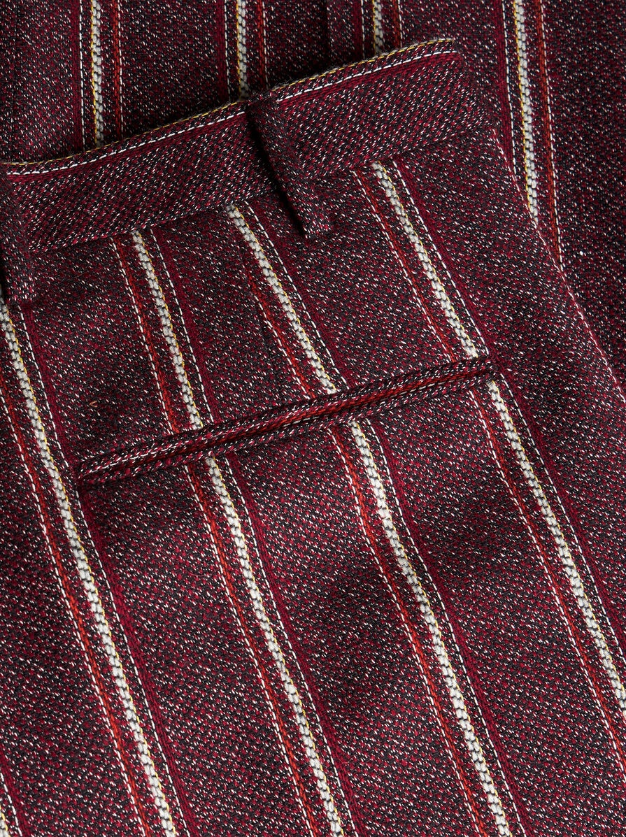 STRIPED TROUSERS WITH BELT - 7