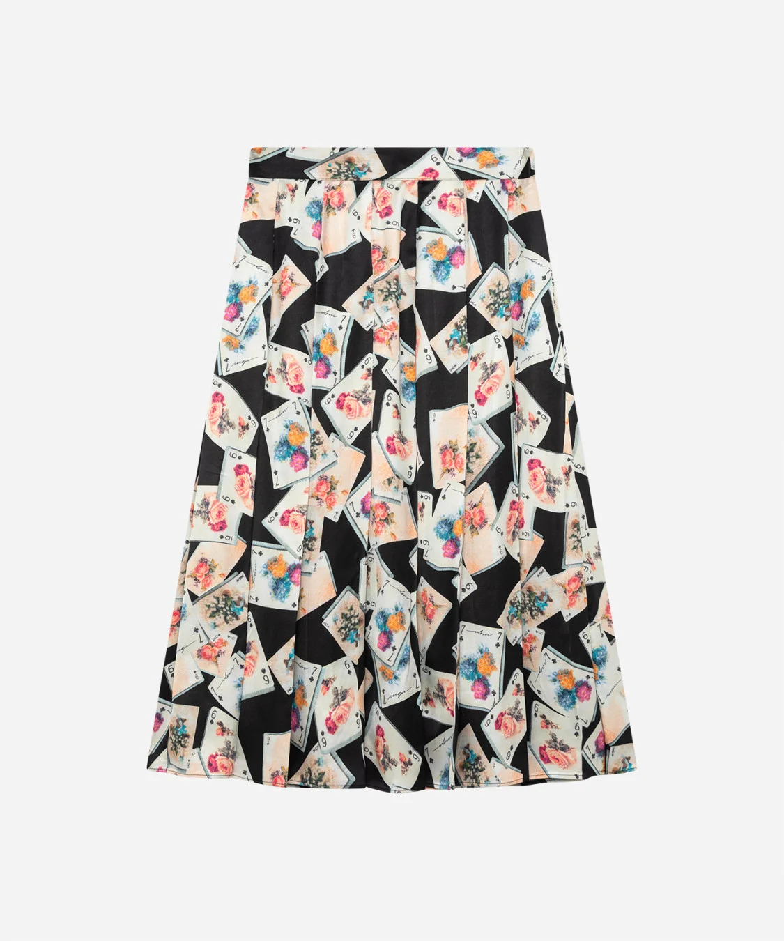 Printed pleated skirt - 1