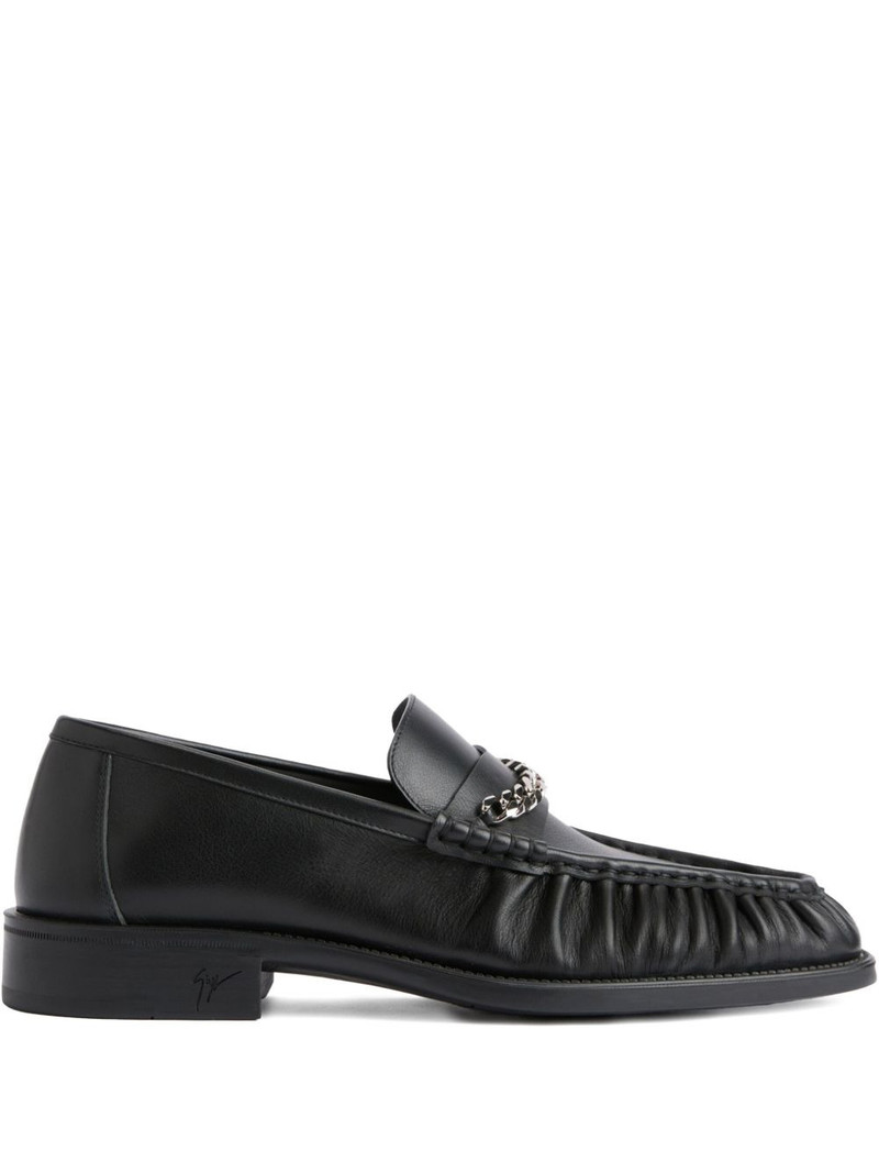 Weeston chain leather loafers 1