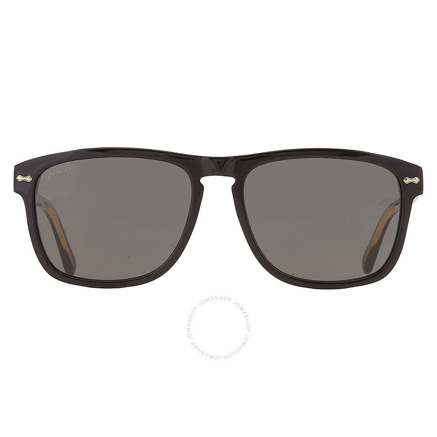 Gucci Grey Square Men's Sunglasses GG0911S 001 58 - 1