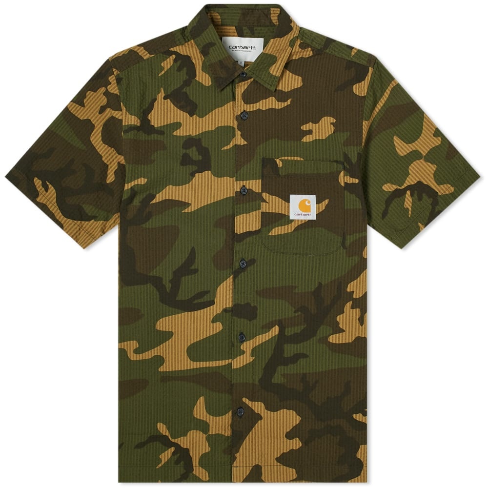 Carhartt WIP Short Sleeve Southfield Seersucker Shirt - 1