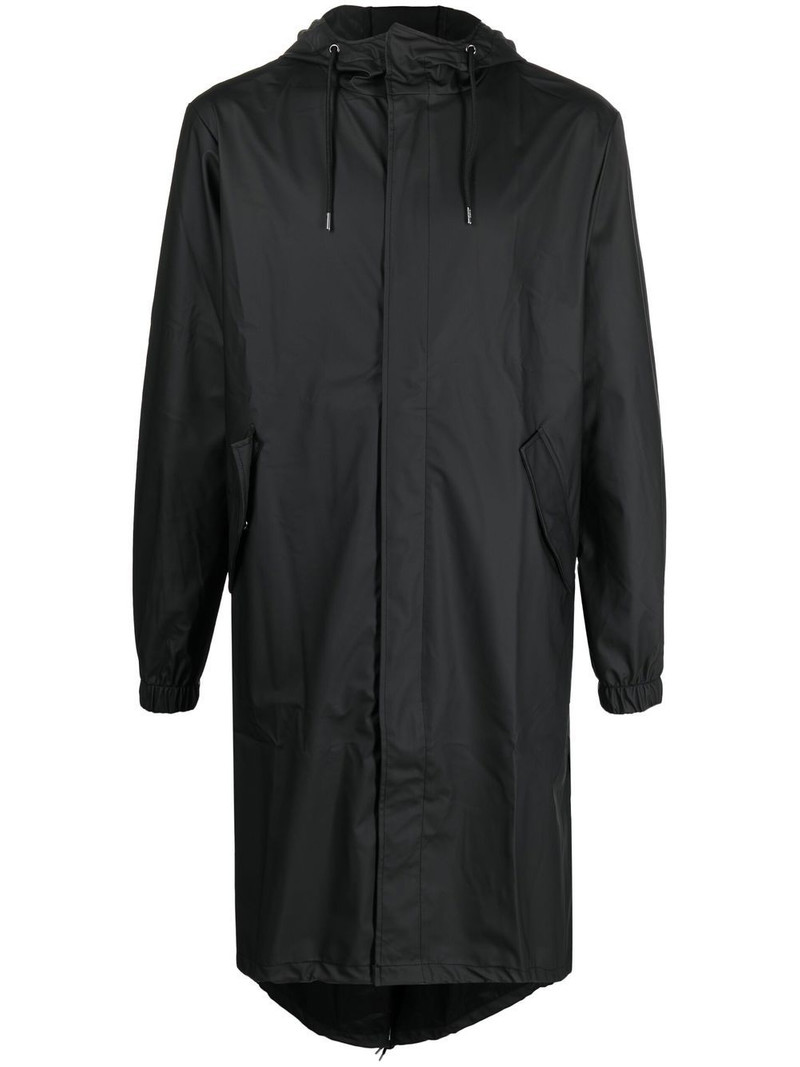 zip-up hooded raincoat 1