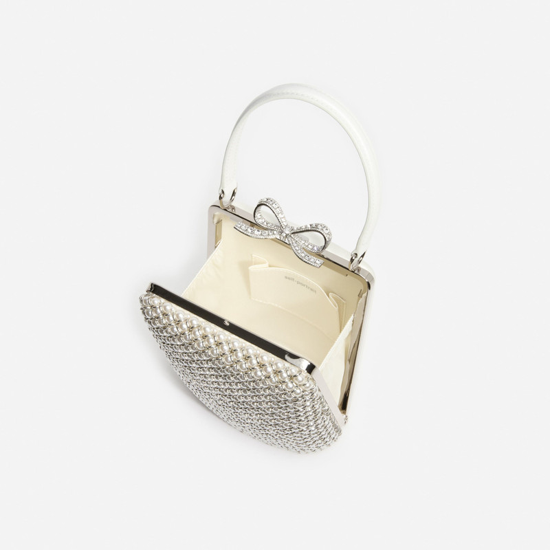 self-portrait Pearl Embellished Mini Bag outlook