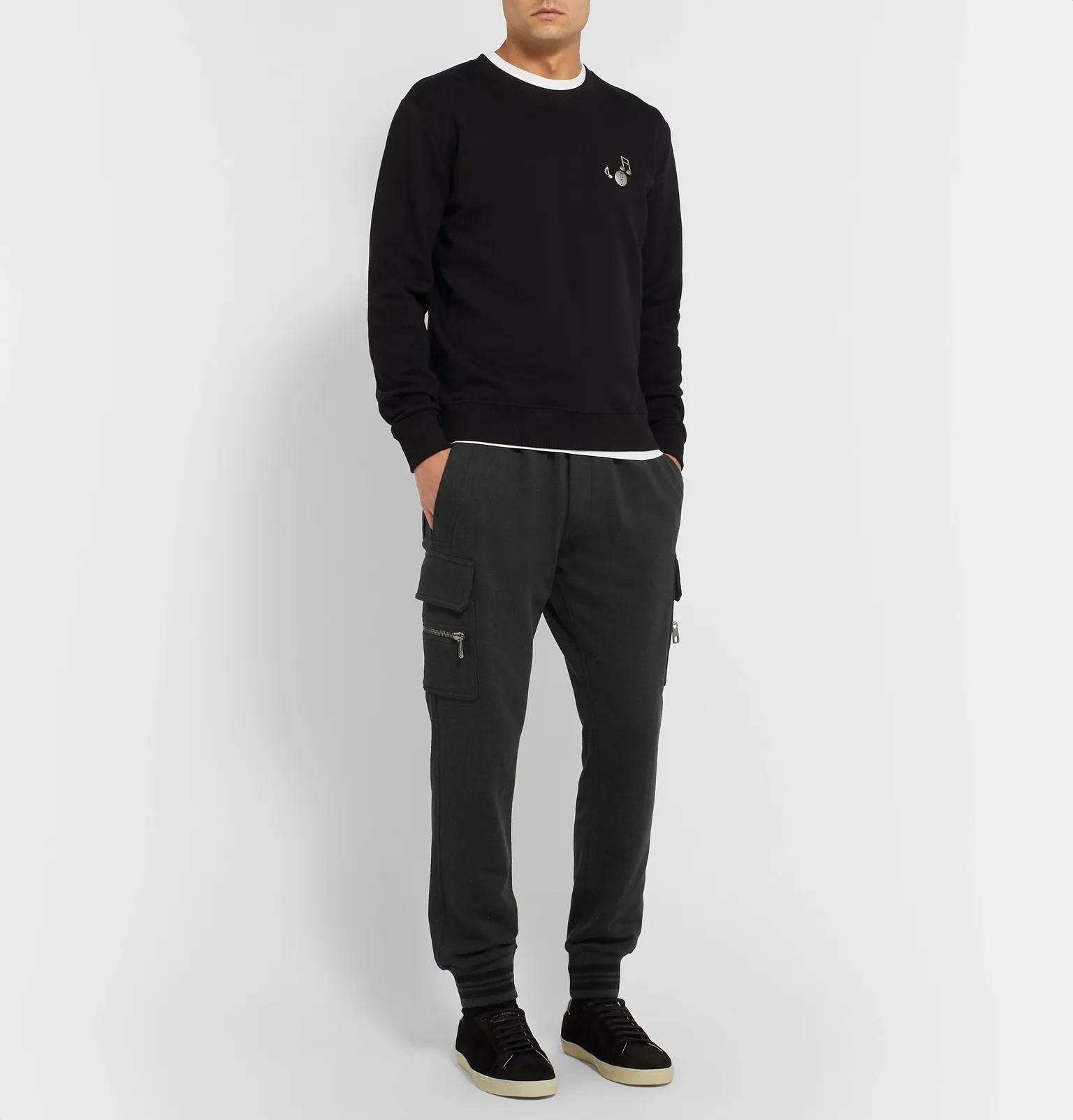 Tapered Loopback Cotton-Jersey Sweatpants - 2