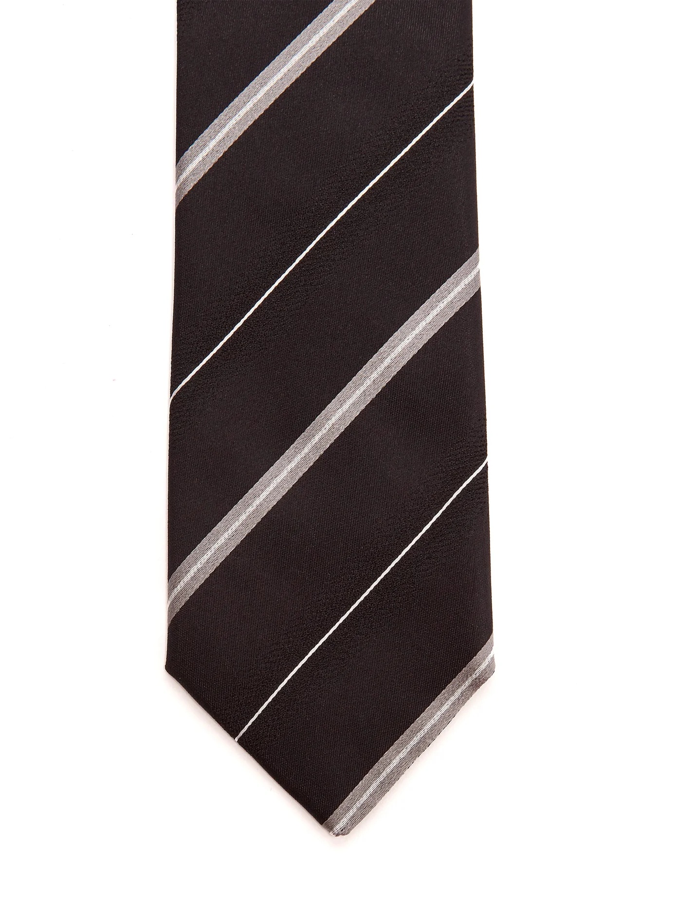 Shadow-striped silk-faille tie - 4