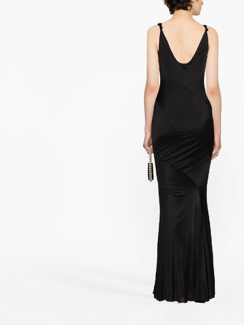knot-detail satin gown 3