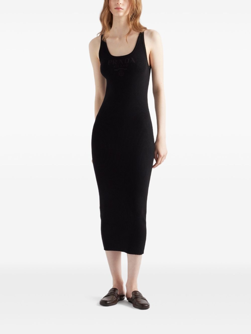 ribbed midi dress - 2