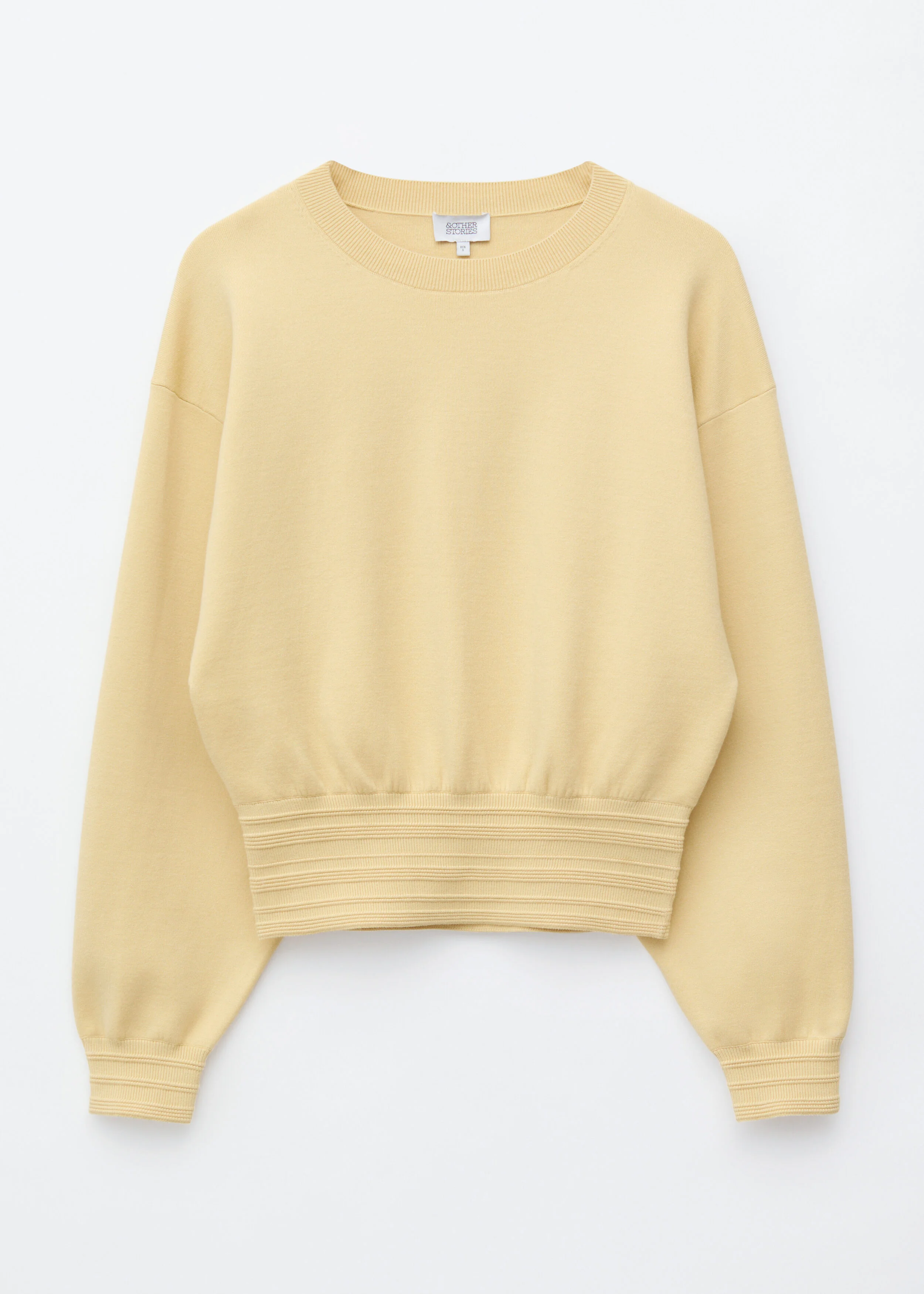 Rib-Trim Knitted Jumper - 1