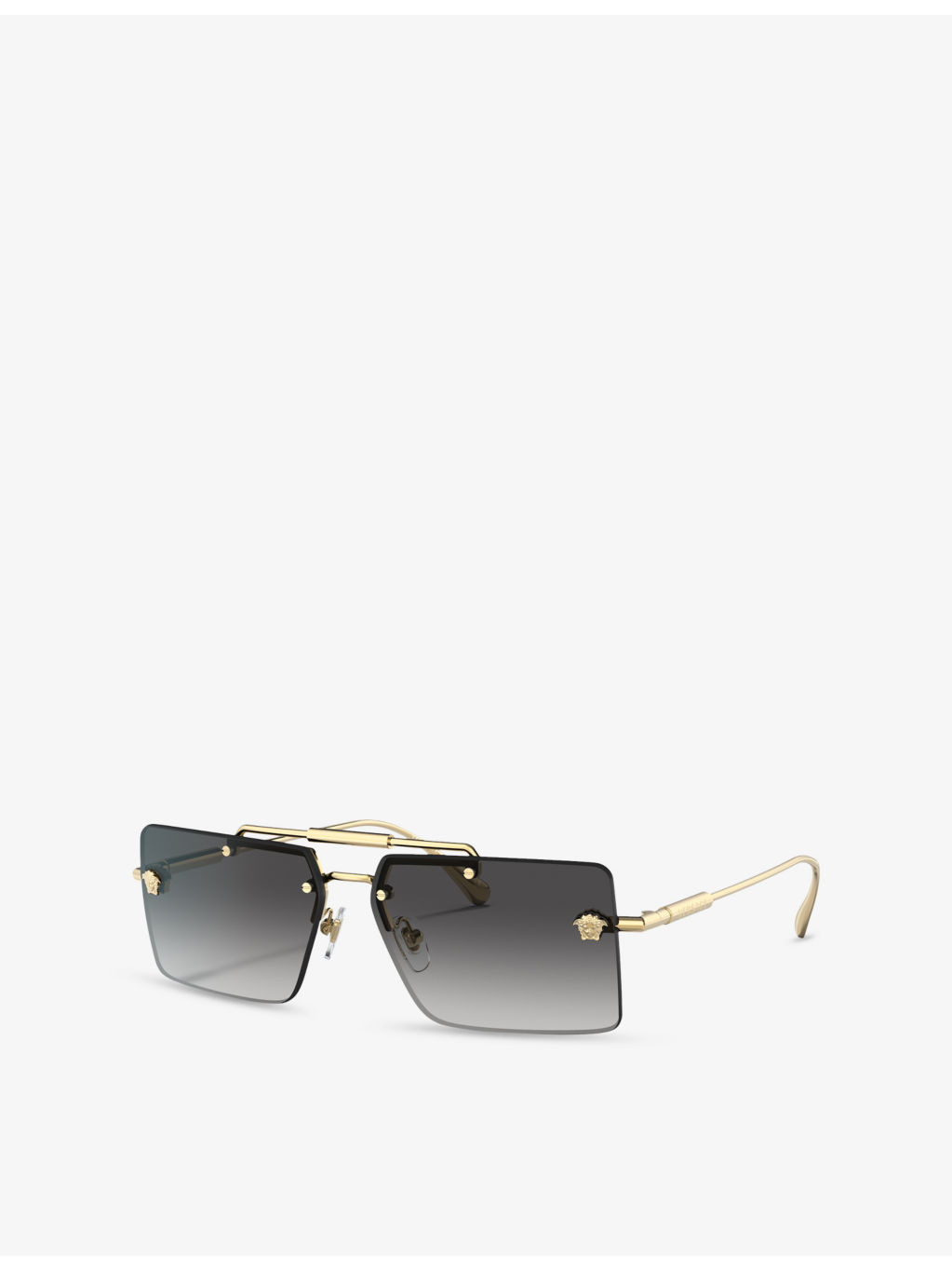 VE2245 Rectangular-Frame Metal Sunglasses - 2