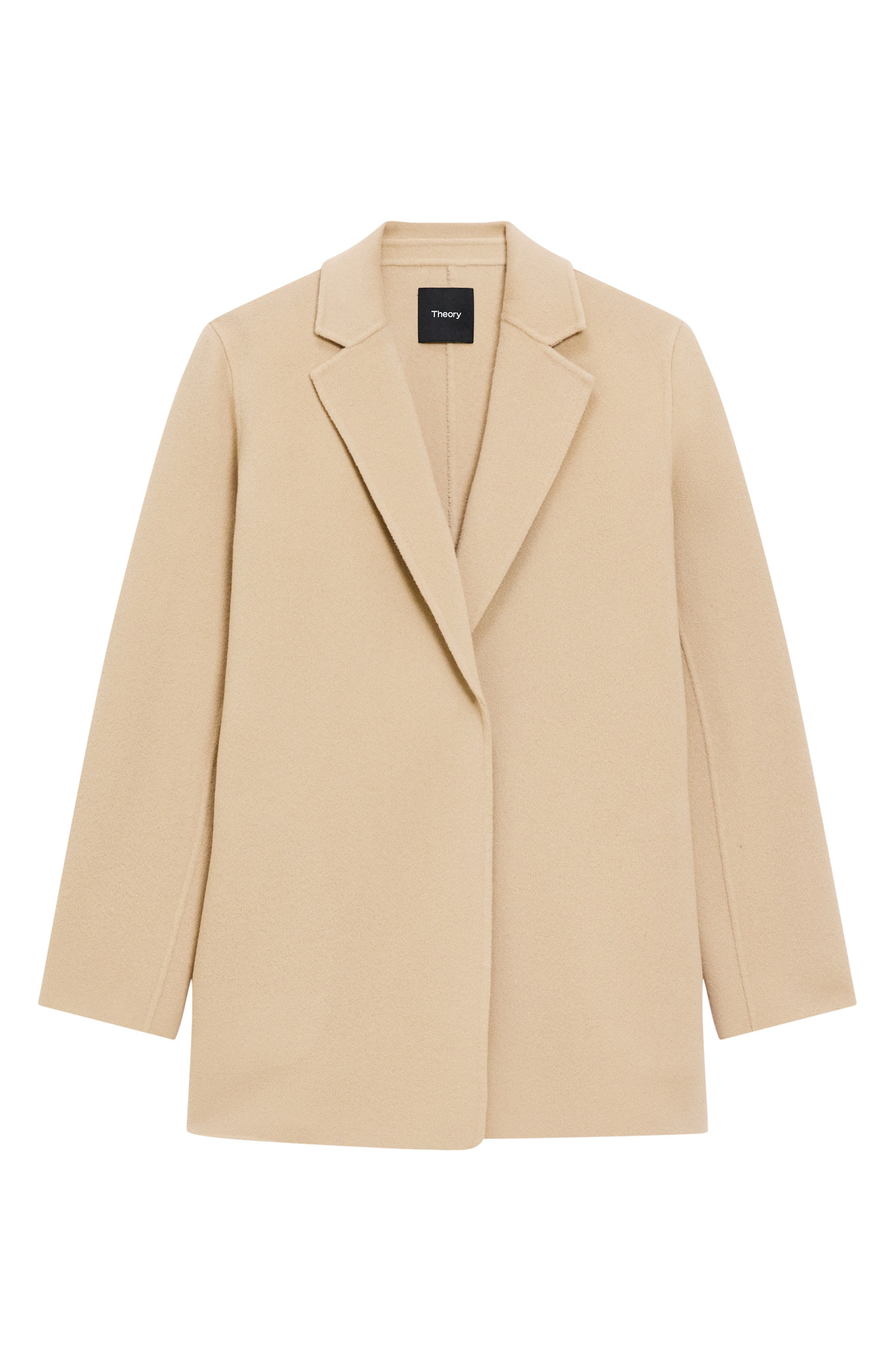 Theory Clairene Wool & Cashmere Jacket in New Camel - 5