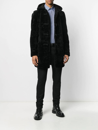 SAINT LAURENT shearling duffle coat outlook